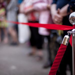 red-bow-store-opening-solemn-cutting-red-ribbon